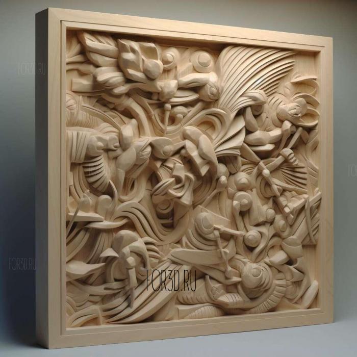 Ton Roosendaal 1 stl model for CNC